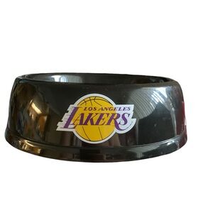 LOS‎ ANGELES LAKERS PET BOWL Dog/Cat 7" Round Dish NBA LICENSED Pets First